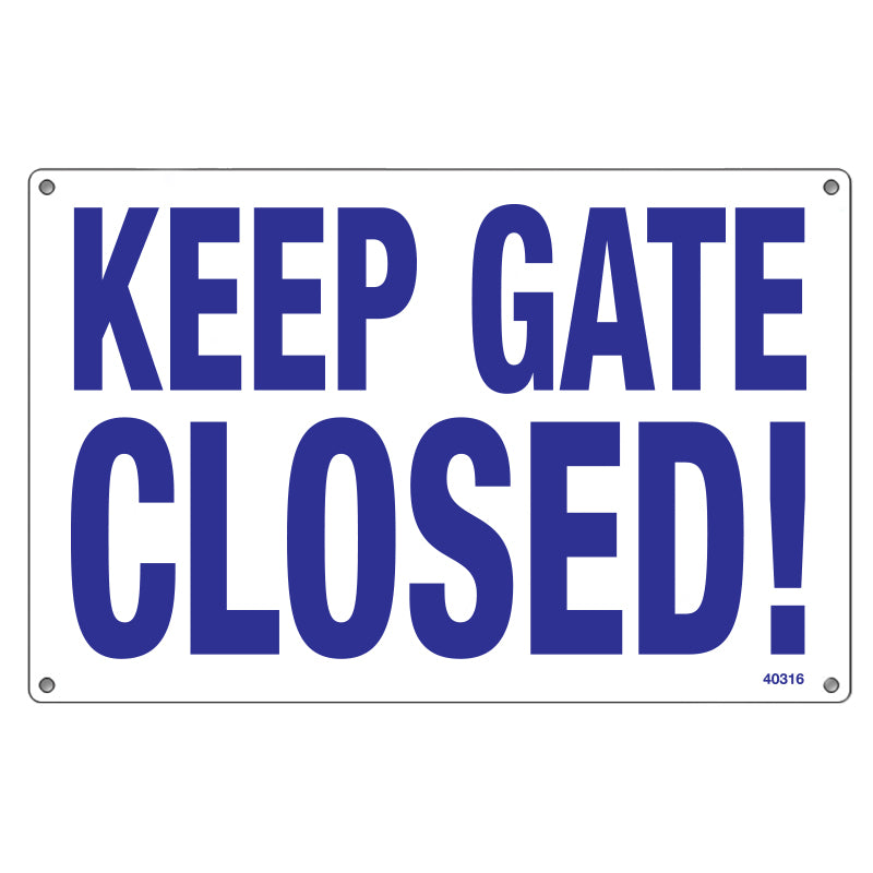 Pool Master Gate Sign