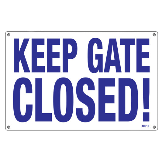 Pool Master Gate Sign