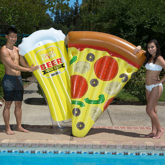 PoolMaster Slice O’ Pizza Mattress & Glass O’ Beer Mattress